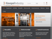 Tablet Screenshot of kovopol-industry.cz